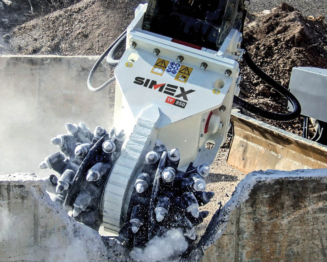 Hydraulic cutter head for excavator